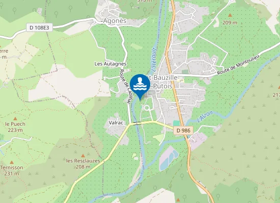 Map of HERAULT-PLAN D'EAU DU VILLAGE