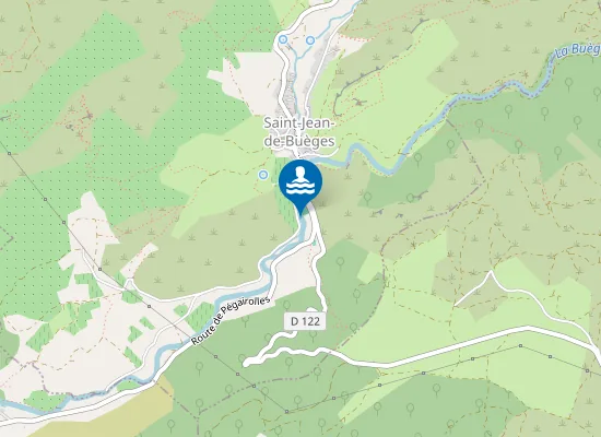 Map of LA BUEGES-LE STADE