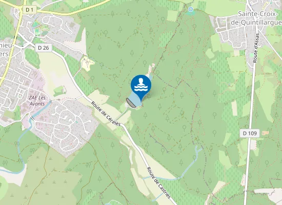 Map of LAC DE CECELES