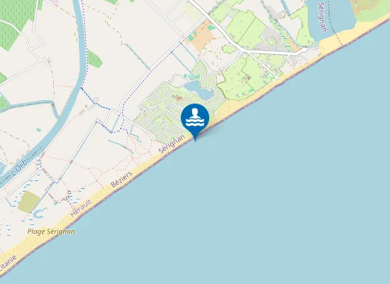 Map of PLAGE DE LA SEOUNE