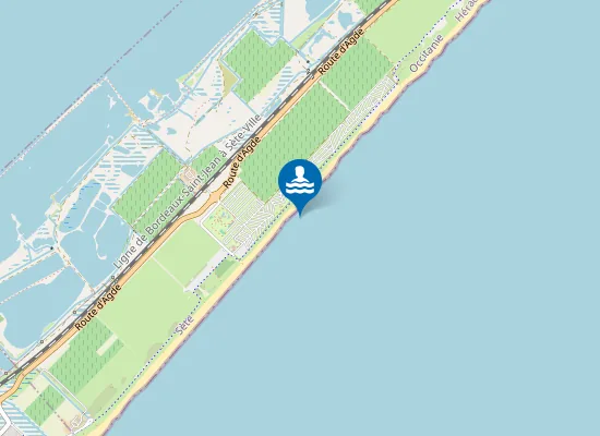 Map of PLAGE DU CASTELLAS