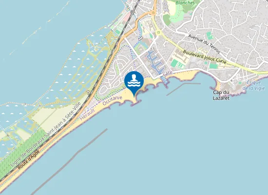 Map of PLAGE DE LA FONTAINE