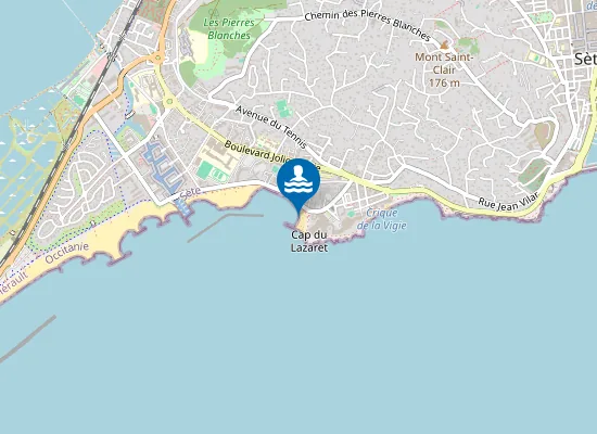 Map of PLAGE DU LAZARET