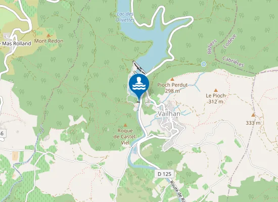 Map of PLAN D'EAU DES OLIVETTES