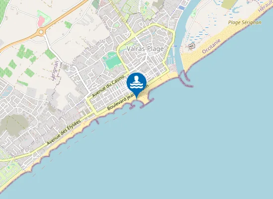 Map of POSTE DE SECOURS CENTRAL