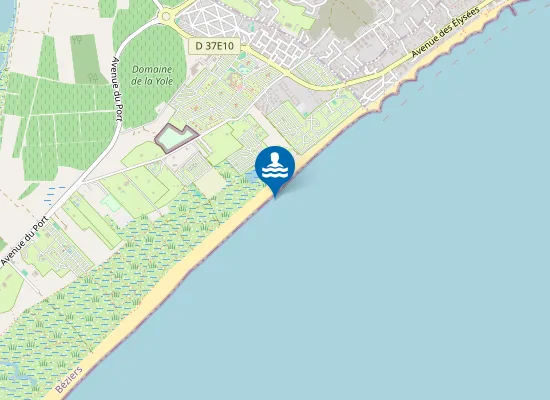 Map of LA PLAGE-MONTPLAISIR