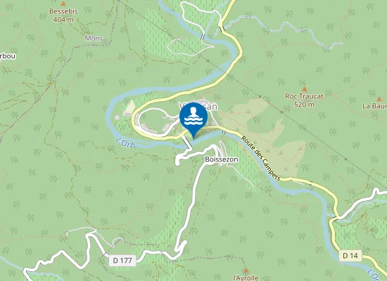 Map of ORB-PONT DE BOISSEZON