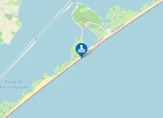 Map of MAGUELONE OUEST - LE PILOU