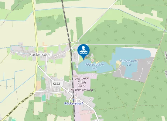 Map of BADESEE RUECKERSDORF RUECKERSDORF HAUPTSTRAND