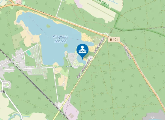 Map of WALDBAD ZEISCHA AM RETTUNGSTURM