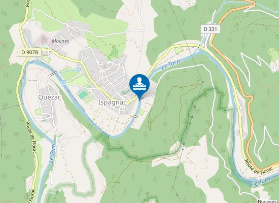 Map of PONT D'ISPAGNAC