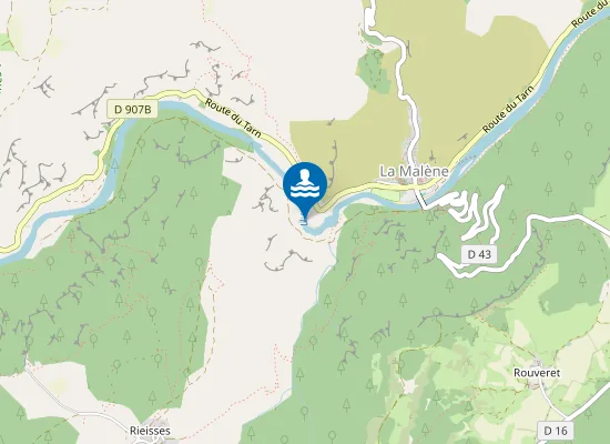 Map of POINT D'ACCUEIL JEUNES DE LA MALENE