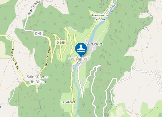 Map of PONT DES VIGNES