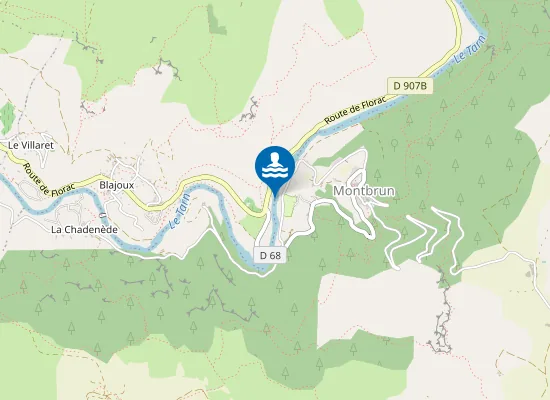 Map of PONT DE MONTBRUN