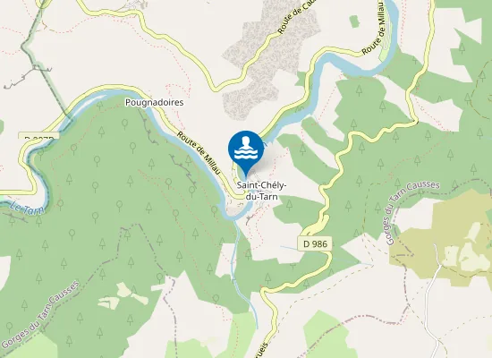 Map of ST CHELY DU TARN