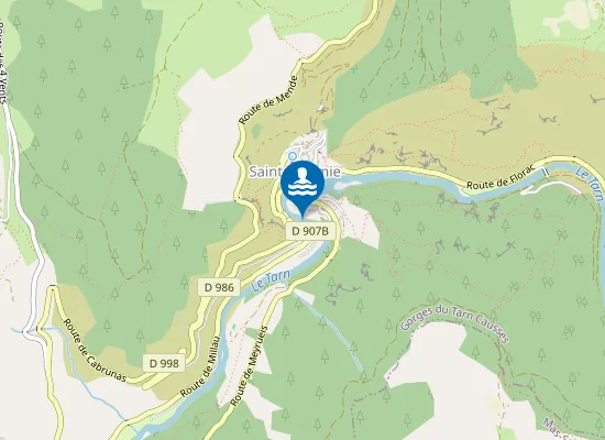 Map of BAIGNADE DU PONT