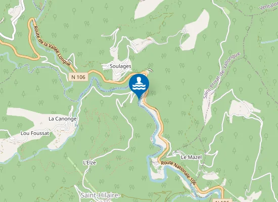 Map of PONT DE SAINT HILAIRE