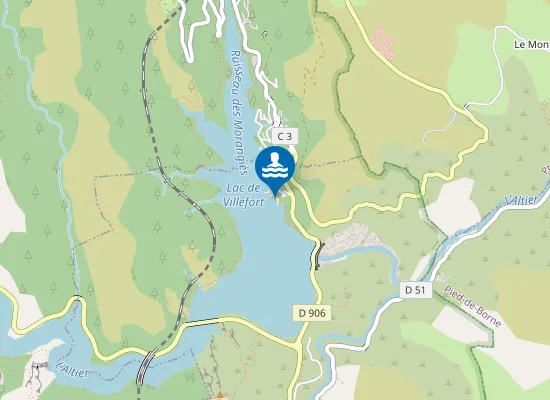 Map of BARRAGE DE VILLEFORT