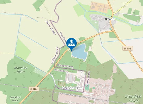 Map of Badesee Brandis Air Force Beach Brandis