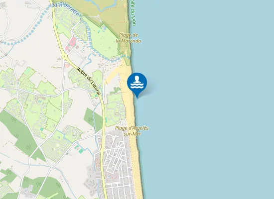 Map of PLAGE DE LA MARENDA - TAMARIGUIER