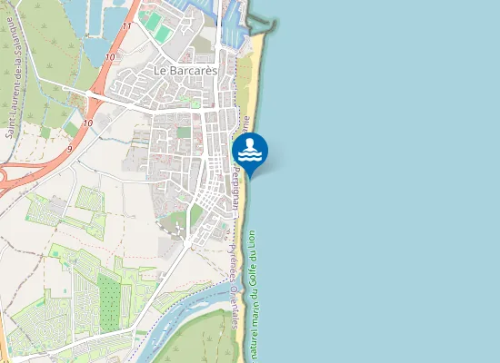 Map of PLAGE DU VILLAGE