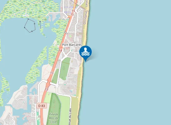 Map of PLAGE DU LYDIA