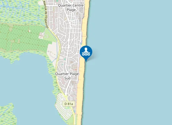 Map of PLAGE DE LA MARENDA