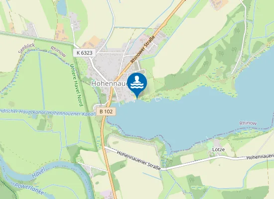 Map of HOHENNAUENER SEE HOHENNAUEN