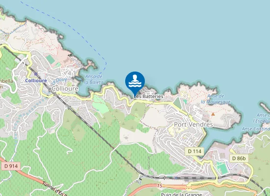 Map of PLAGE DES BATTERIES