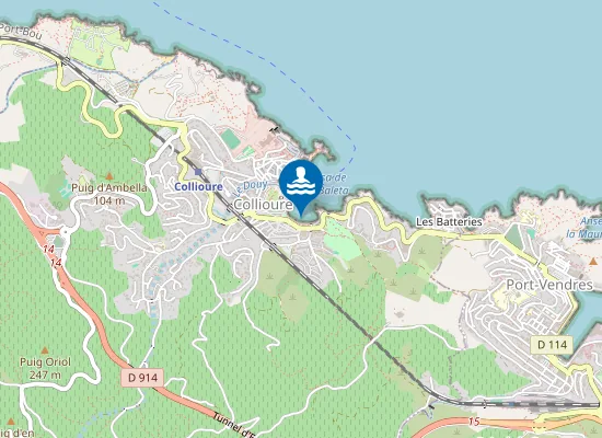 Map of PLAGE DU FAUBOURG