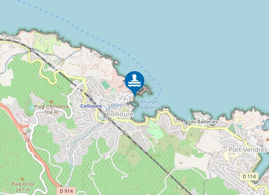 Map of PLAGE DES PECHEURS