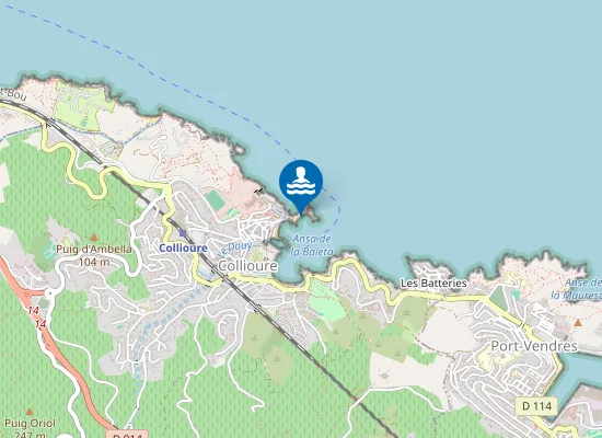 Map of PLAGE SAINT VINCENT