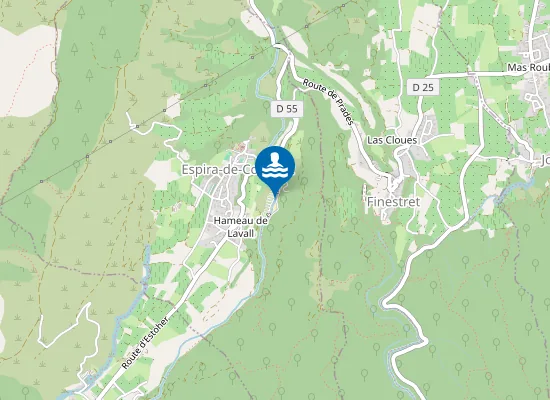 Map of CAMPING CANIGOU (LE LLECH)