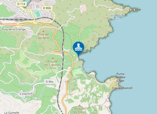 Map of Anse De Paulilles(Bernardi)