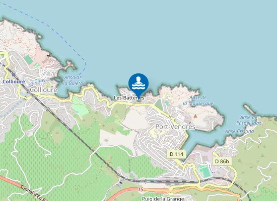 Map of PLAGE DE L'OLI