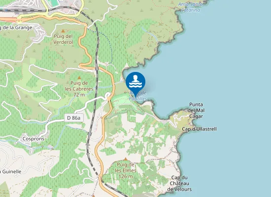 Map of PLAGE DE L'USINE