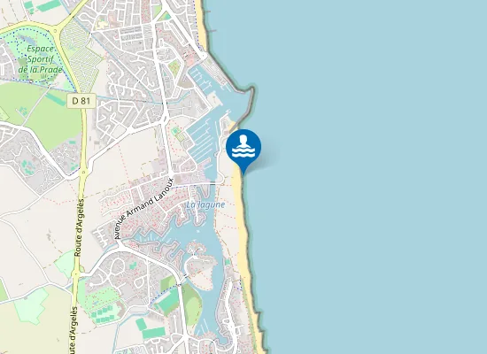 Map of POSTE DE SECOURS No4, PLAGE DES CAPELLANS