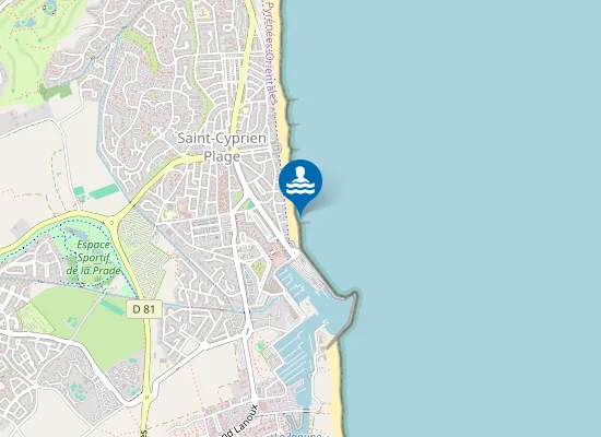 Map of POSTE DE SECOURS No3, LE PORT