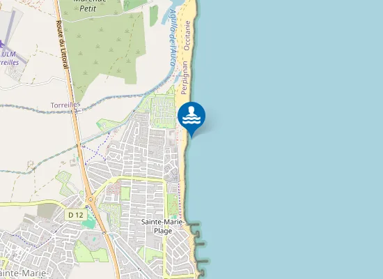 Map of PLAGE DU CAMPING MUNICIPAL