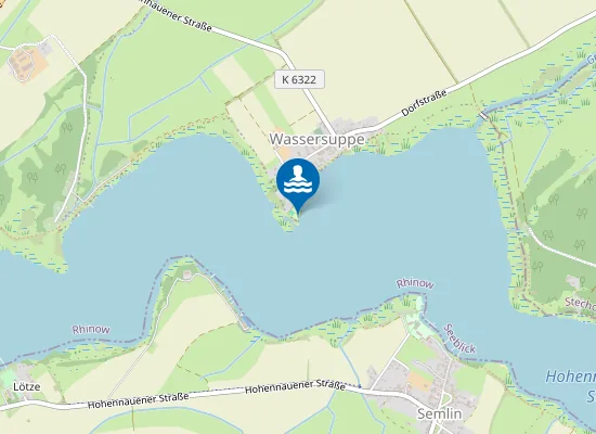 Map of HOHENNAUENER SEE WASSERSUPPE