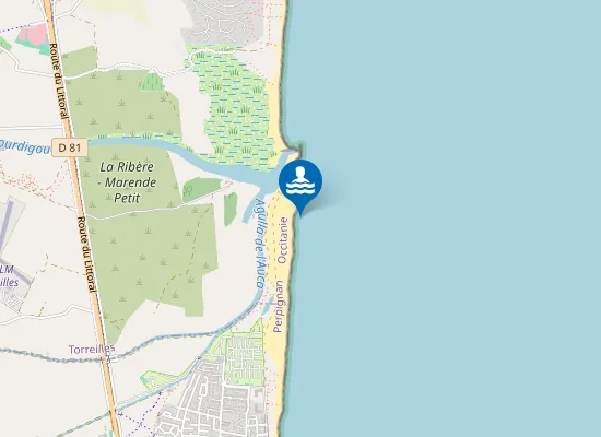 Map of PLAGE DE L'AUQUE