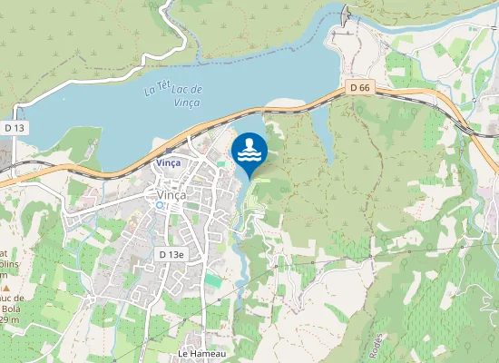 Map of PLAGE DU CAMPING