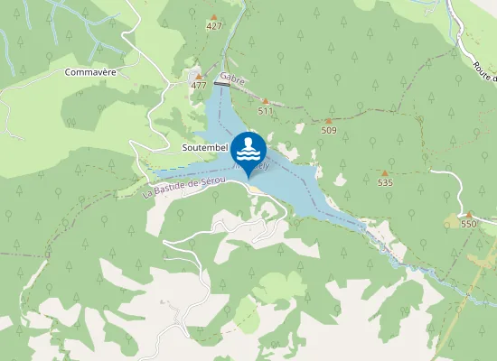 Map of PLAN D'EAU MONDELY