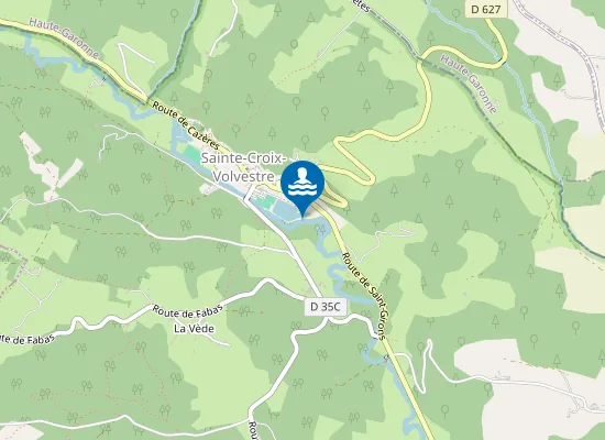 Map of LAC DE STE CROIX VOLVESTRE