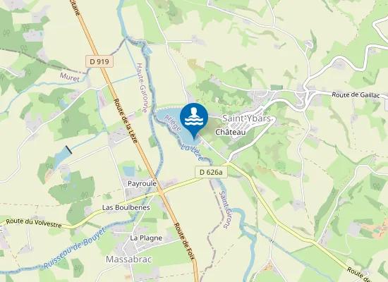 Map of LAC DE SAINT YBARS