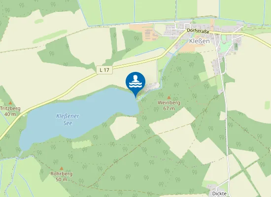 Map of KLESSENER SEE KLESSEN