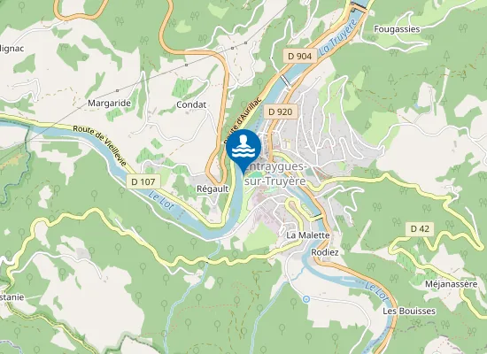 Map of CAMPING DU VAL DE SAURES