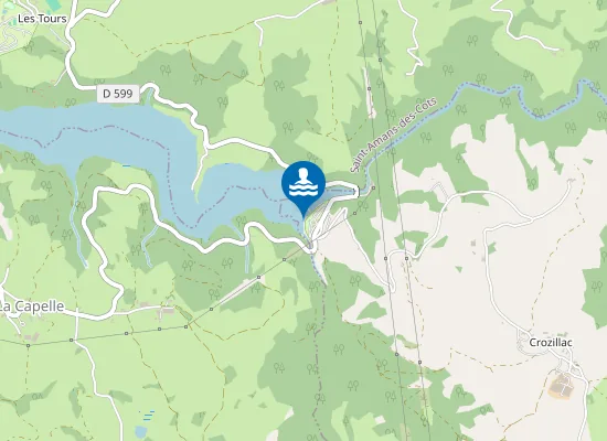 Map of CAMPING DE LA ROMIGUIERE