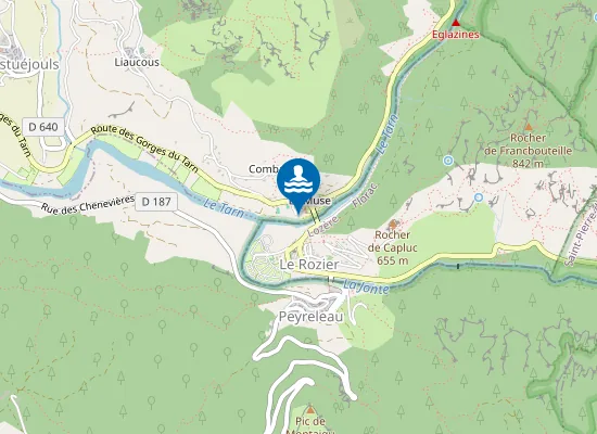 Map of PONT DU ROZIER