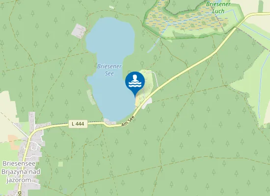 Map of BRIESENER SEE BRIESENSEE